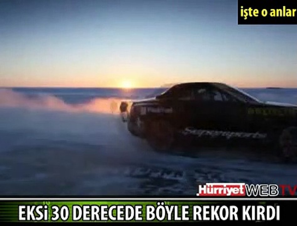 70 SANTİMETRE BUZDA İNANILMAZ REKOR