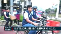 Hari Terakhir Sebagai Gubernur DKI, Anies Bersepeda dengan Keluarga & Staf Keliling Jakarta