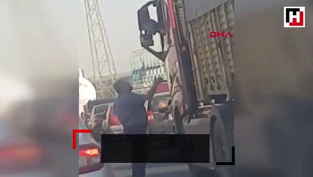 TIR sürücüsü, aracını tartıştığı kişinin üzerine sürdü