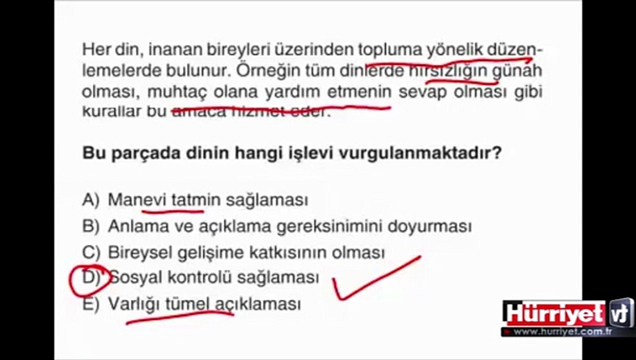 SEÇMELİ DERS SORULARININ ÇÖZÜMLERİ