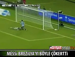 MESSİ 4 OYUNCUYU GEÇTİ VE GÖLÜ ATTI