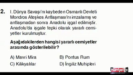 İNKILAP TARİHİ VE ATATÜRKÇÜLÜK SORULARININ ÇÖZÜMLERİ