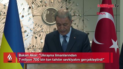 Bakan Akar'dan tahıl sevkiyatı açıklaması
