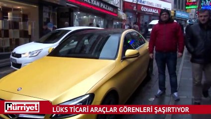 Lüks ticari araçlar görenleri şaşırtıyor