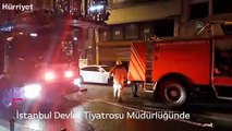 İstanbul Devlet Tiyatrosu Müdürlüğünde çıkan yangın söndürüldü