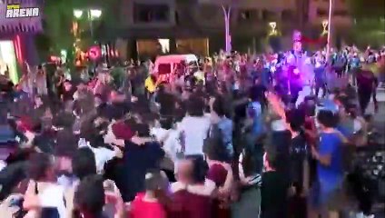 Trabzonspor'un kupa zaferi, kentte büyük coşkuyla kutlandı