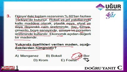 COĞRAFYA SORULARININ ÇÖZÜMLERİ