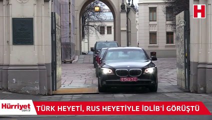 Türk heyeti, Rus heyetiyle İdlib'i görüştü