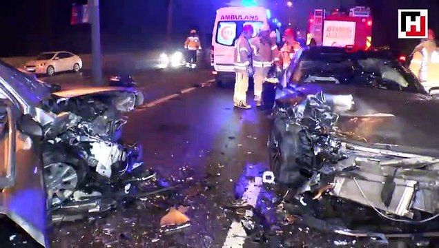 Ters yöne giren alkollü sürücü zincirleme kazaya neden oldu