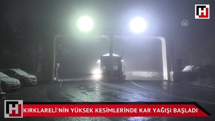 İstanbul'un yanı başında kar yağışı başladı