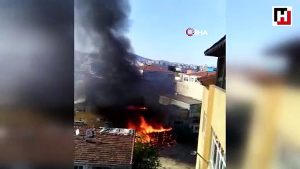 Pendik'te korkutan yangın