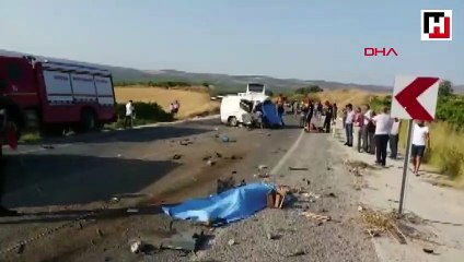 Salihli'de zincirleme kaza: Ölüler ve yaralılar var
