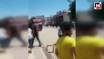 Şanlıurfa’da aileler arasındaki kavga kamerada