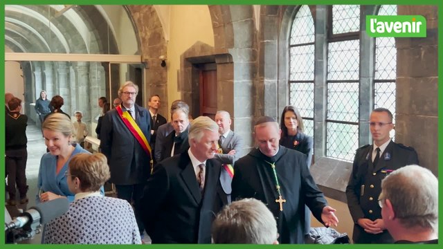 Visite royale pour les 150 ans de l'Abbaye de Maredsous