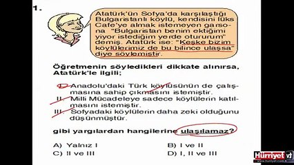 İNKILAP TARİHİ VE ATATÜRKÇÜLÜK SORULARININ ÇÖZÜMLERİ