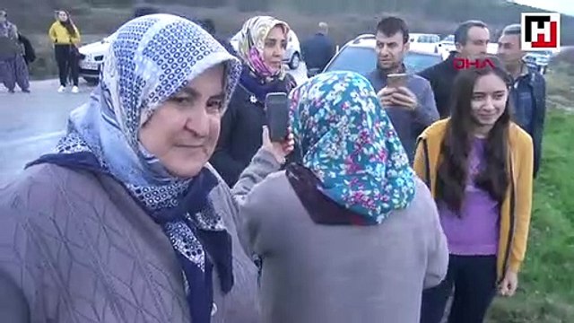 Yağmur sularının biriktiği arazide çatlak oluştu