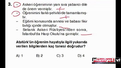 İNKILAP TARİHİ VE ATATÜRKÇÜLÜK SORULARININ ÇÖZÜMLERİ