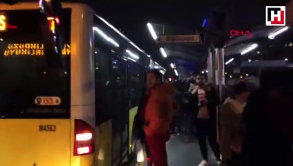 Metrobüs arıza yaptı