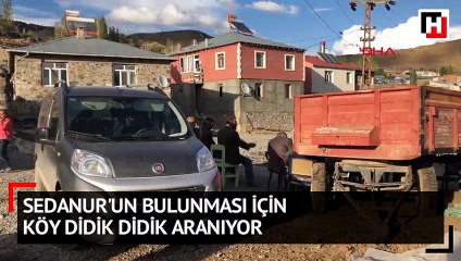 Sedanur'un bulunması için köy didik didik aranıyor