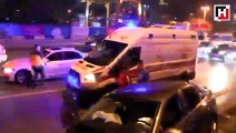 Kadıköy'deki zincirleme kaza trafiği felç etti