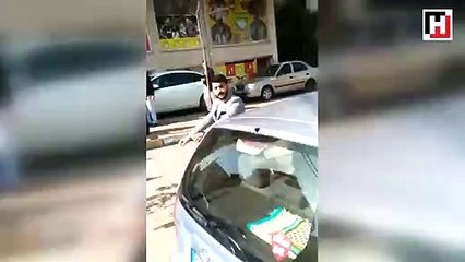 Polise tokat atan galerici çıktı