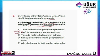 COĞRAFYA SORULARININ ÇÖZÜMLERİ