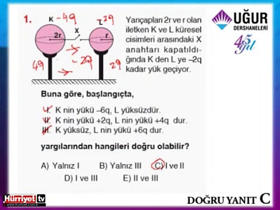 FİZİK SORULARININ ÇÖZÜMLERİ
