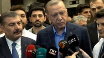 Erdoğan yaralı işçileri ziyaret etti: Umutsuz değiliz