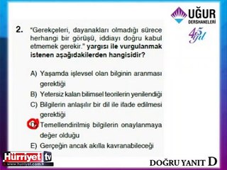 FELSEFE SORULARININ ÇÖZÜMLERİ