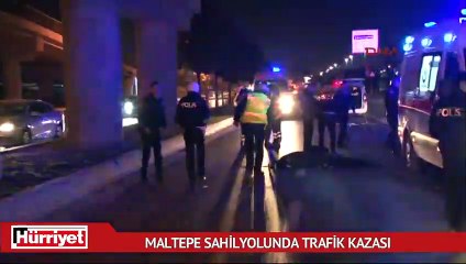Maltepe Sahilyolunda trafik kazası: 2 ölü