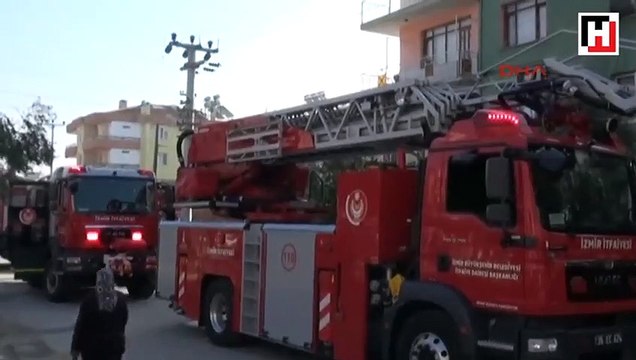 Apartman dairesinde korkutan yangın