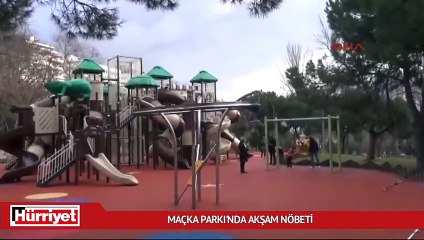 Maçka parkı için akşam nöbeti