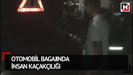 Otomobil bagajında insan kaçakçılığı