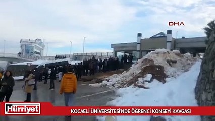 Kocaeli Üniversitesi’nde öğrenci konseyi kavgası