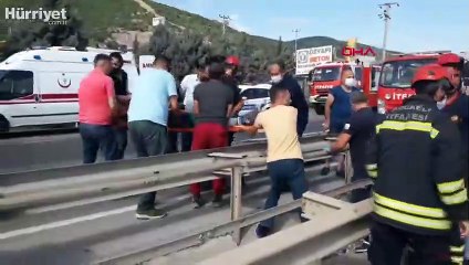 Kocaeli D-100 karayolunda zincirleme kaza