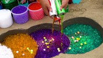 EXPERIMENT_ How to make Rainbow Caterpillar with Orbeez from Big Coca Cola vs Mentos & Popular Sodas