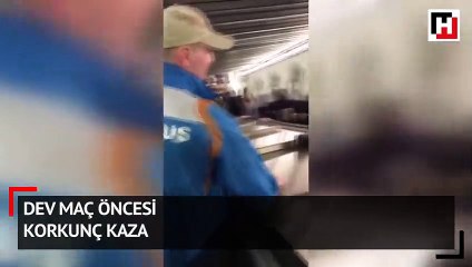 Dev maç öncesi korkunç kaza!