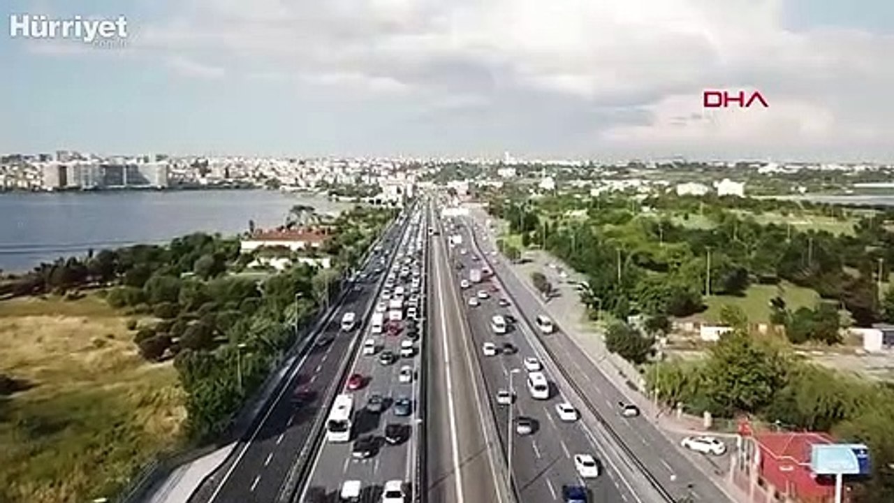 İstanbul'dan trafik yoğunluğu
