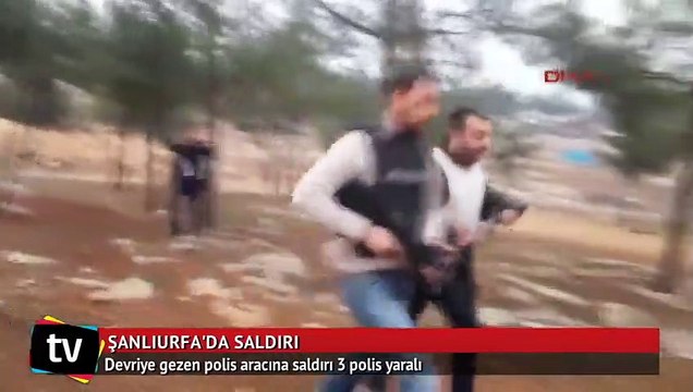 Devriye gezen polis aracına saldırı 3 polis yaralı