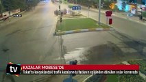 Taklalar atan otomobilden yürüyerek çıktı