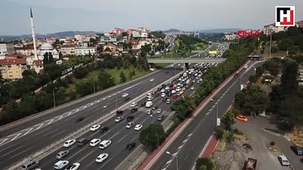 İstanbul'da trafik yoğunluğu
