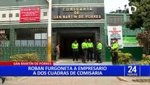 San Martín de Porres: roban furgón a dueño de empresa