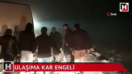 Ulaşıma kar engeli