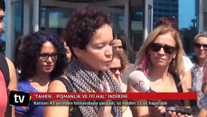 Karısını 43 yerinden tornavidayla yaraladı, iyi hal indirimi aldı