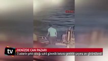 3 askerin şehit olduğu sahil güvenlik botuna geminin çarpma anı görüntülendi