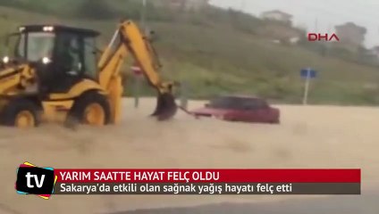 Yarım saatte hayat felç oldu
