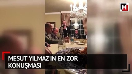 Mesut Yılmaz'ın en zor konuşması