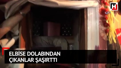 Elbise dolabından çıkanlar şaşırttı