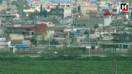 Teröristlerin Suriye'deki konvoyu görüntülendi