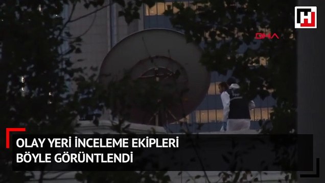 Olay yeri inceleme ekipleri böyle görüntlendi